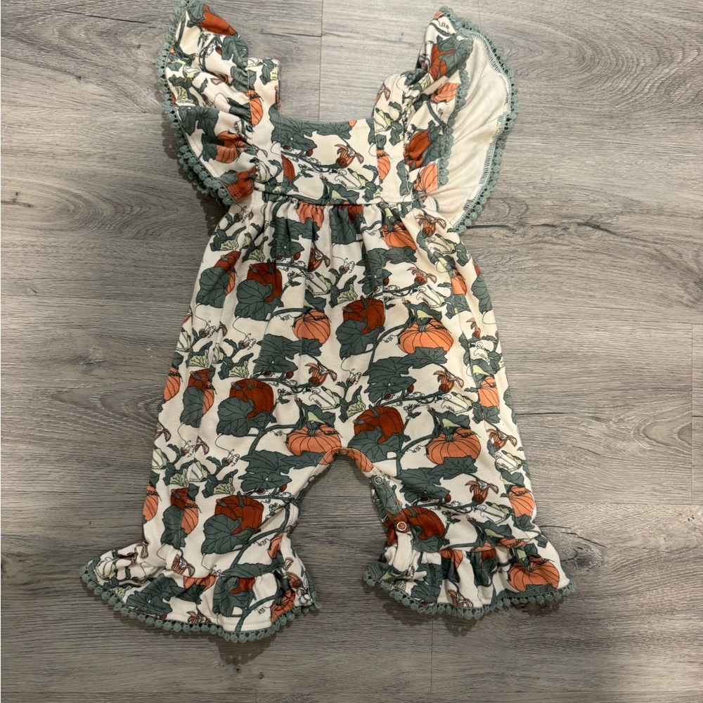 Kate Quinn Autumn Floral Kids Romper